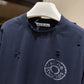 Acne Studios Logo T-Shirt (Navy/Distressed)