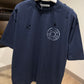 Acne Studios Logo T-Shirt (Navy/Distressed)