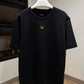 Fendi Mid Logo Cotton T-Shirt (Black/Embroidered)