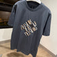Fendi Cotton T-Shirt (Gray/Embroidered)