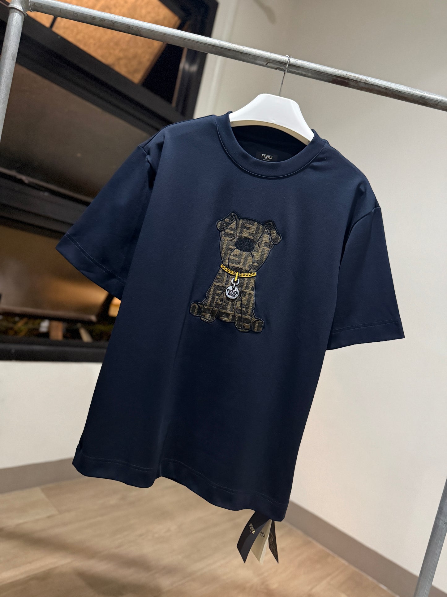 Fendi Cotton T-Shirt (Navy)