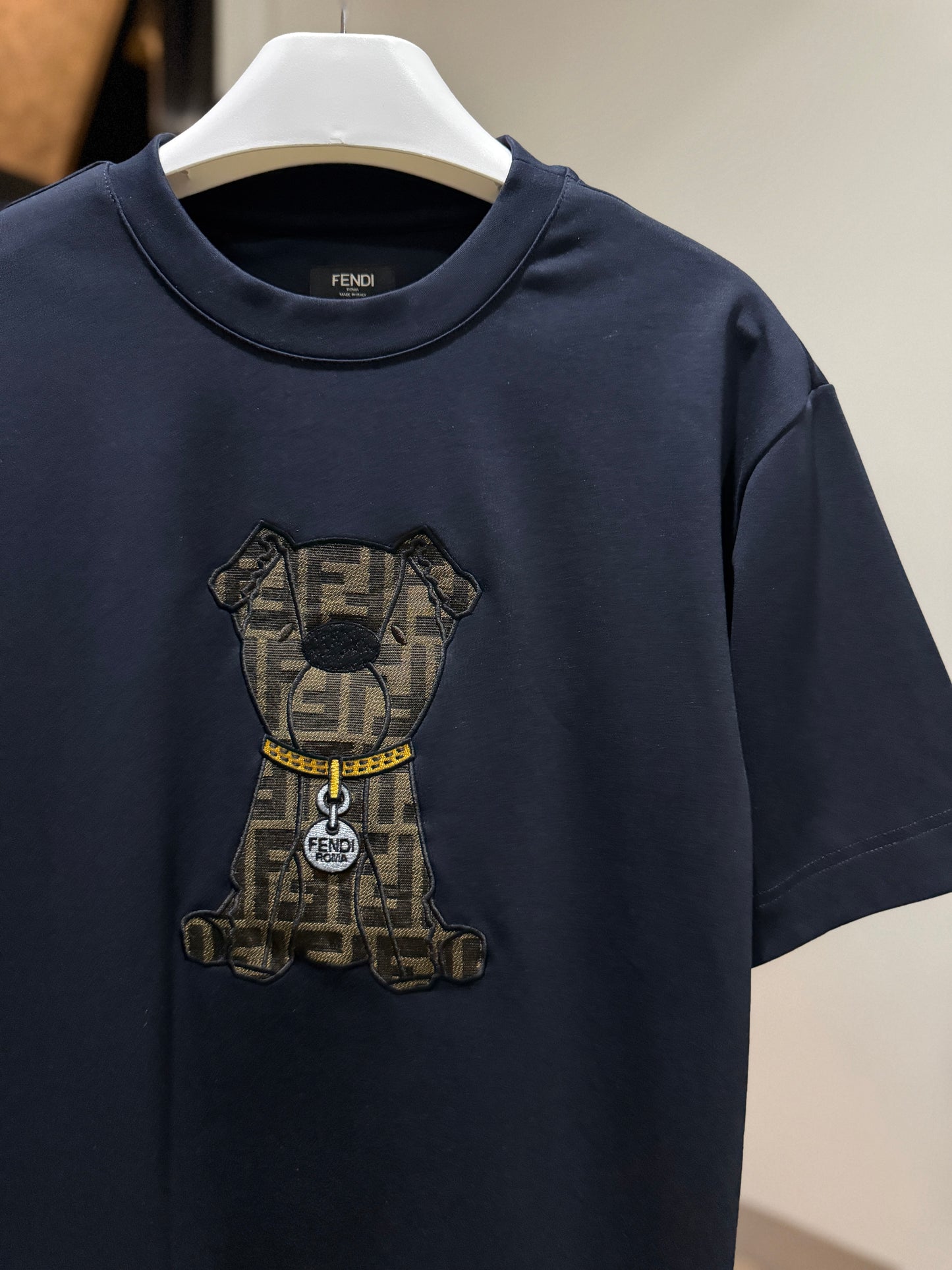 Fendi Cotton T-Shirt (Navy)