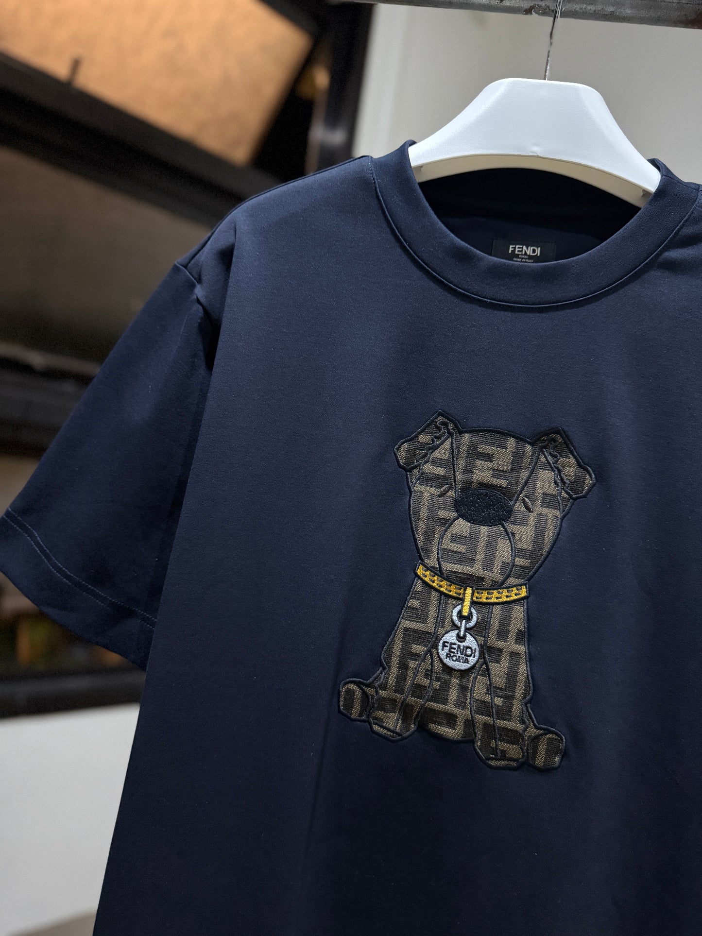Fendi Cotton T-Shirt (Navy)