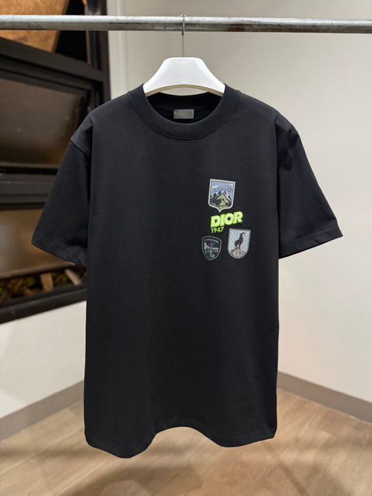 Dior Mountain Relaxed Fit T-Shirt (Black)