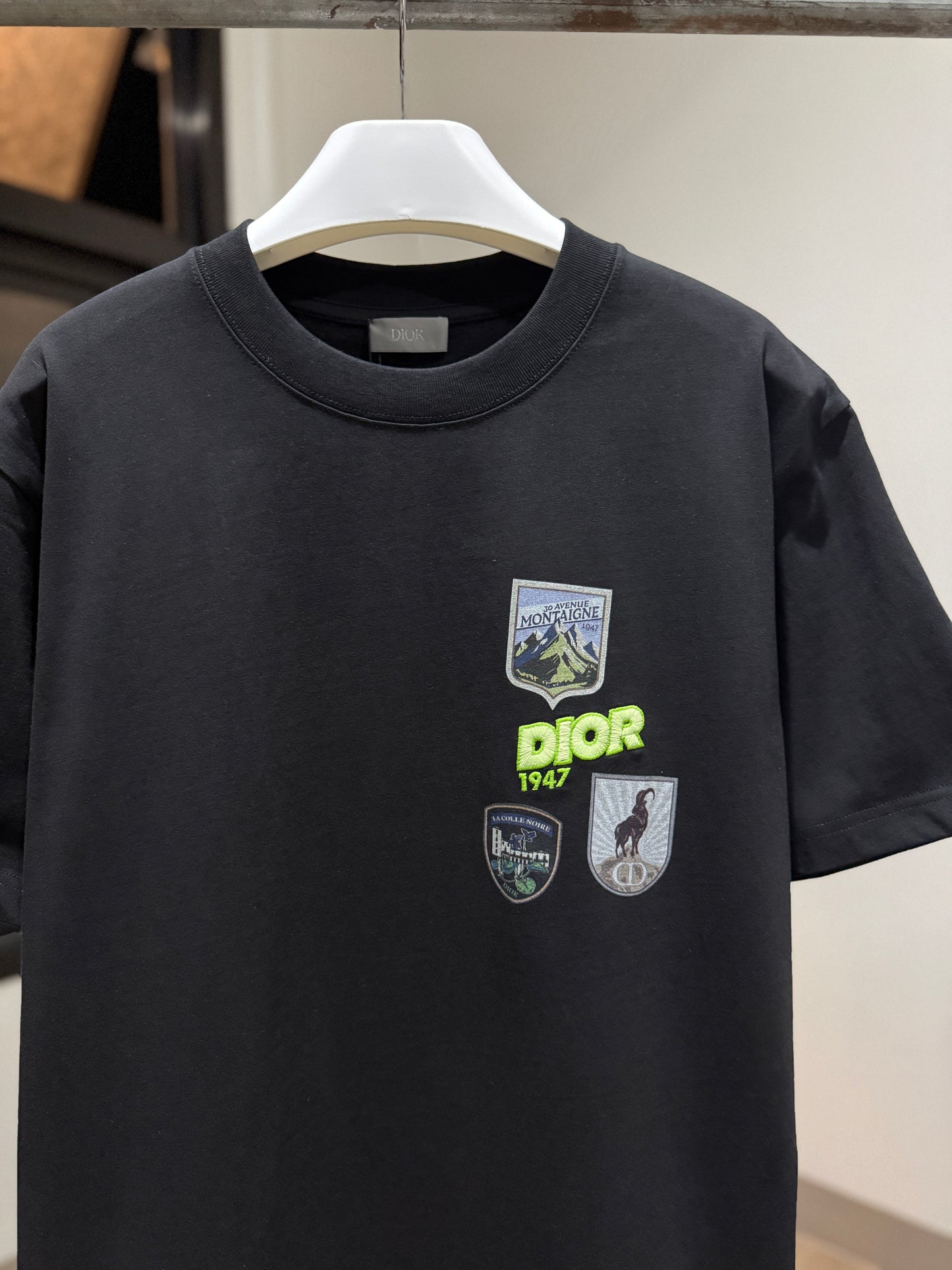 Dior Mountain Relaxed Fit T-Shirt (Black)
