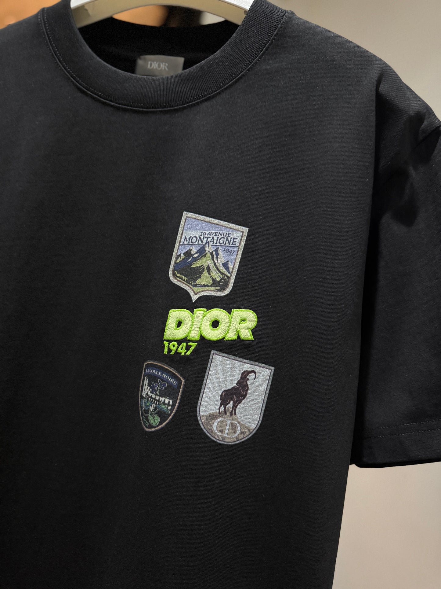 Dior Mountain Relaxed Fit T-Shirt (Black)
