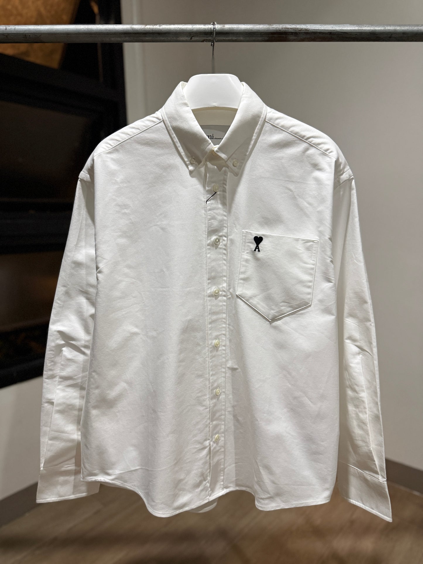 AMI de Coeur Button Down Oxford Shirt (Natural White)