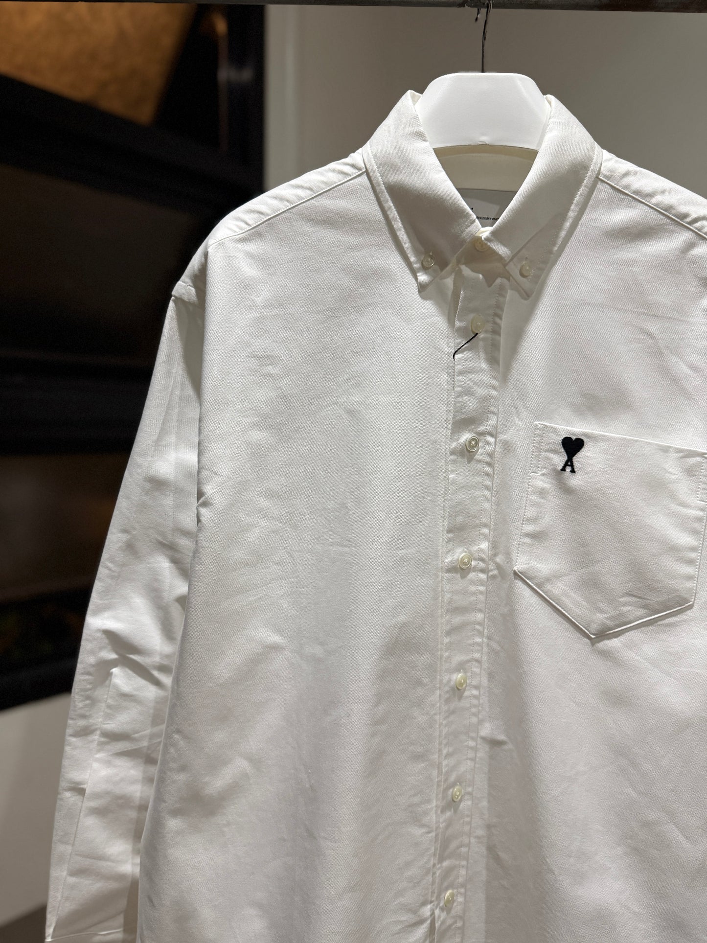 AMI de Coeur Button Down Oxford Shirt (Natural White)