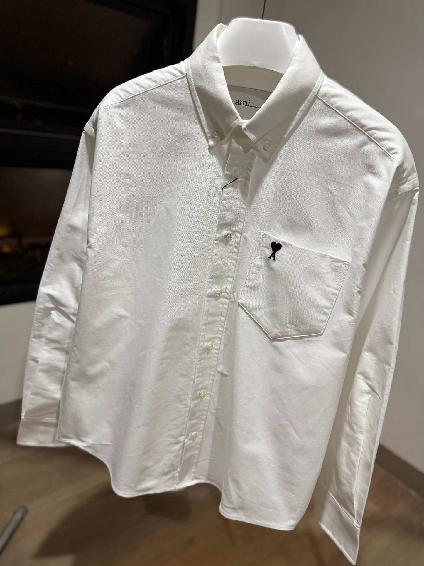 AMI de Coeur Button Down Oxford Shirt (Natural White)