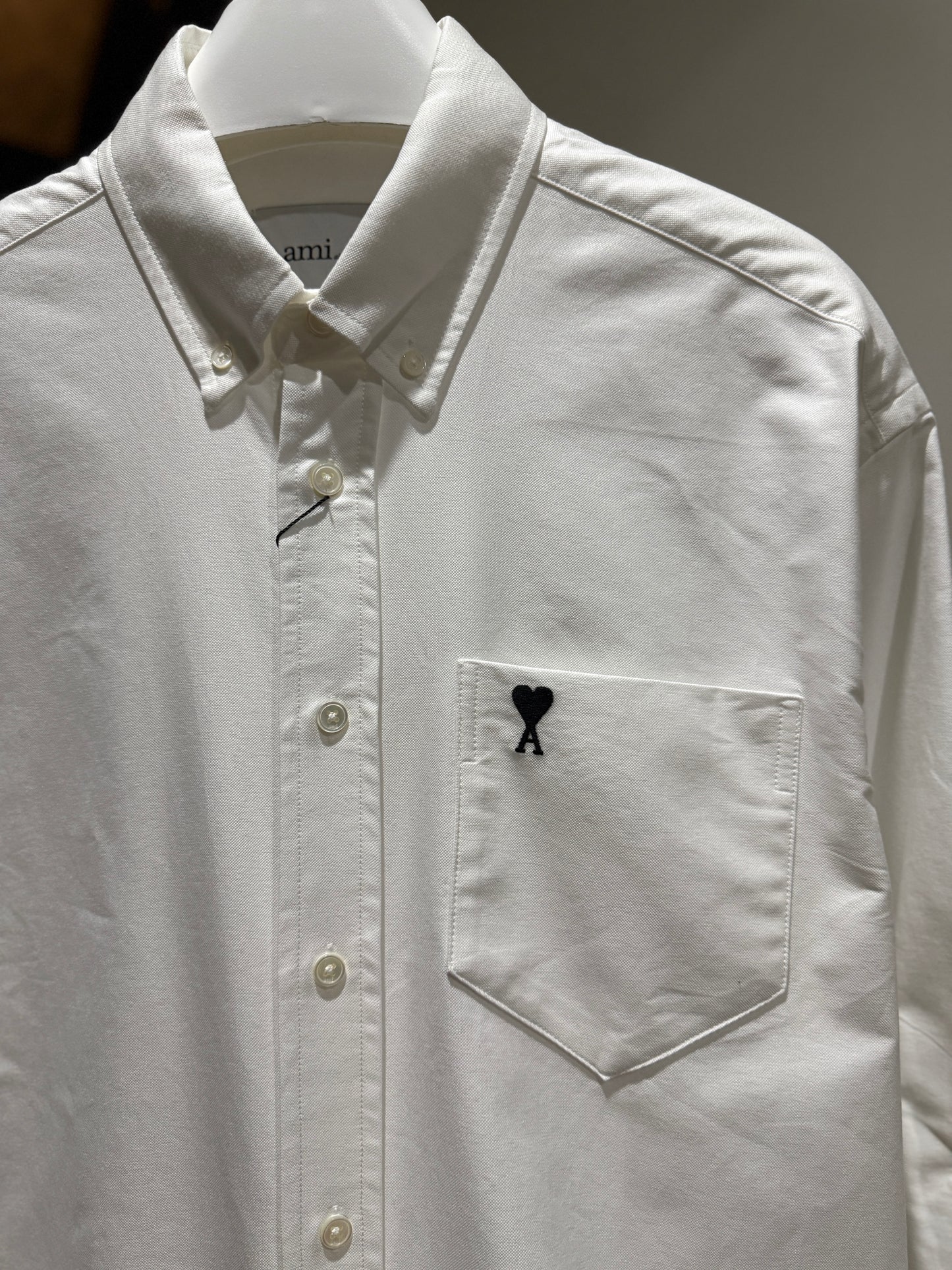 AMI de Coeur Button Down Oxford Shirt (Natural White)