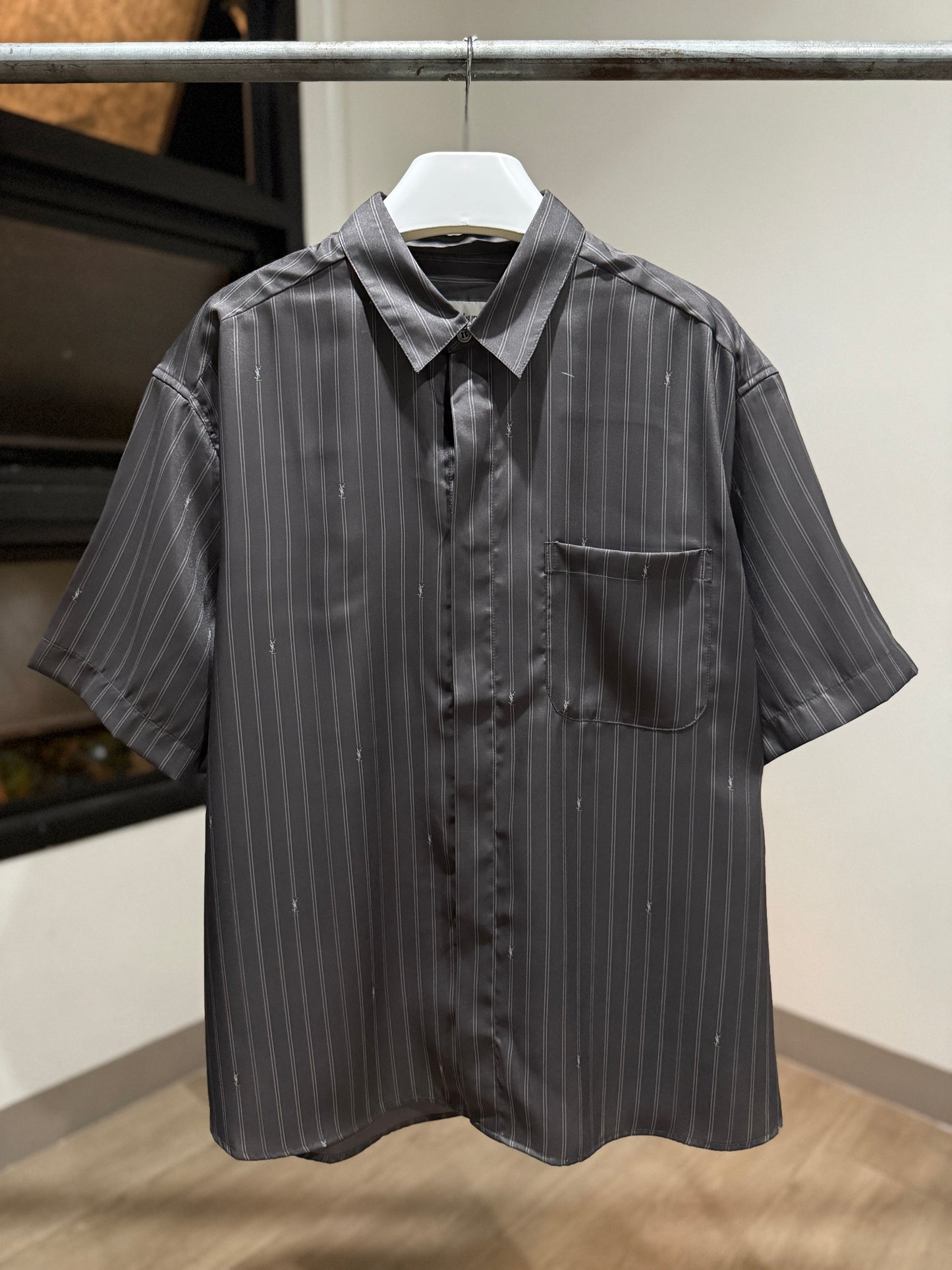 Saint Laurent Cassandre Short-Sleeved Shirt