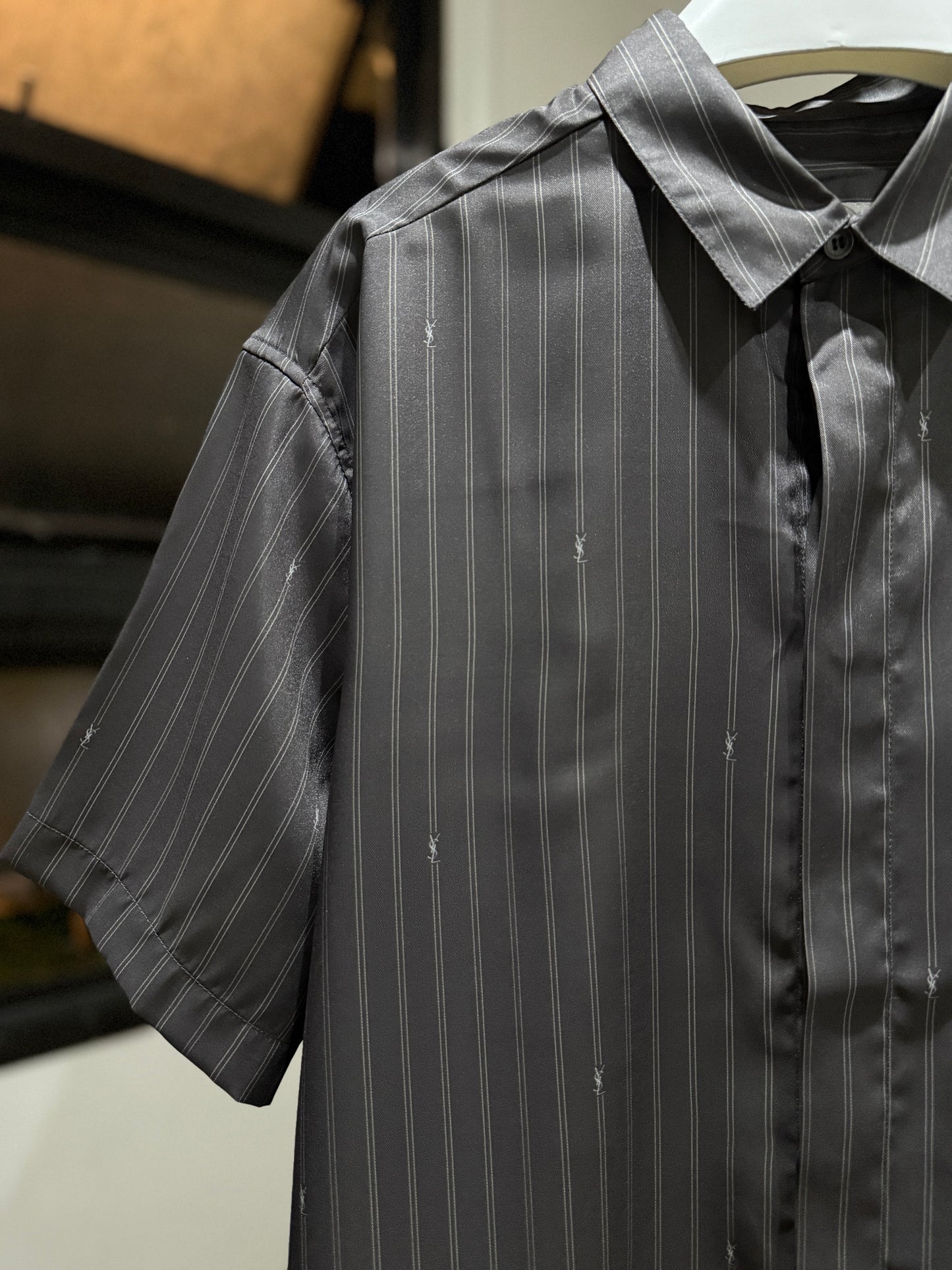 Saint Laurent Cassandre Short-Sleeved Shirt