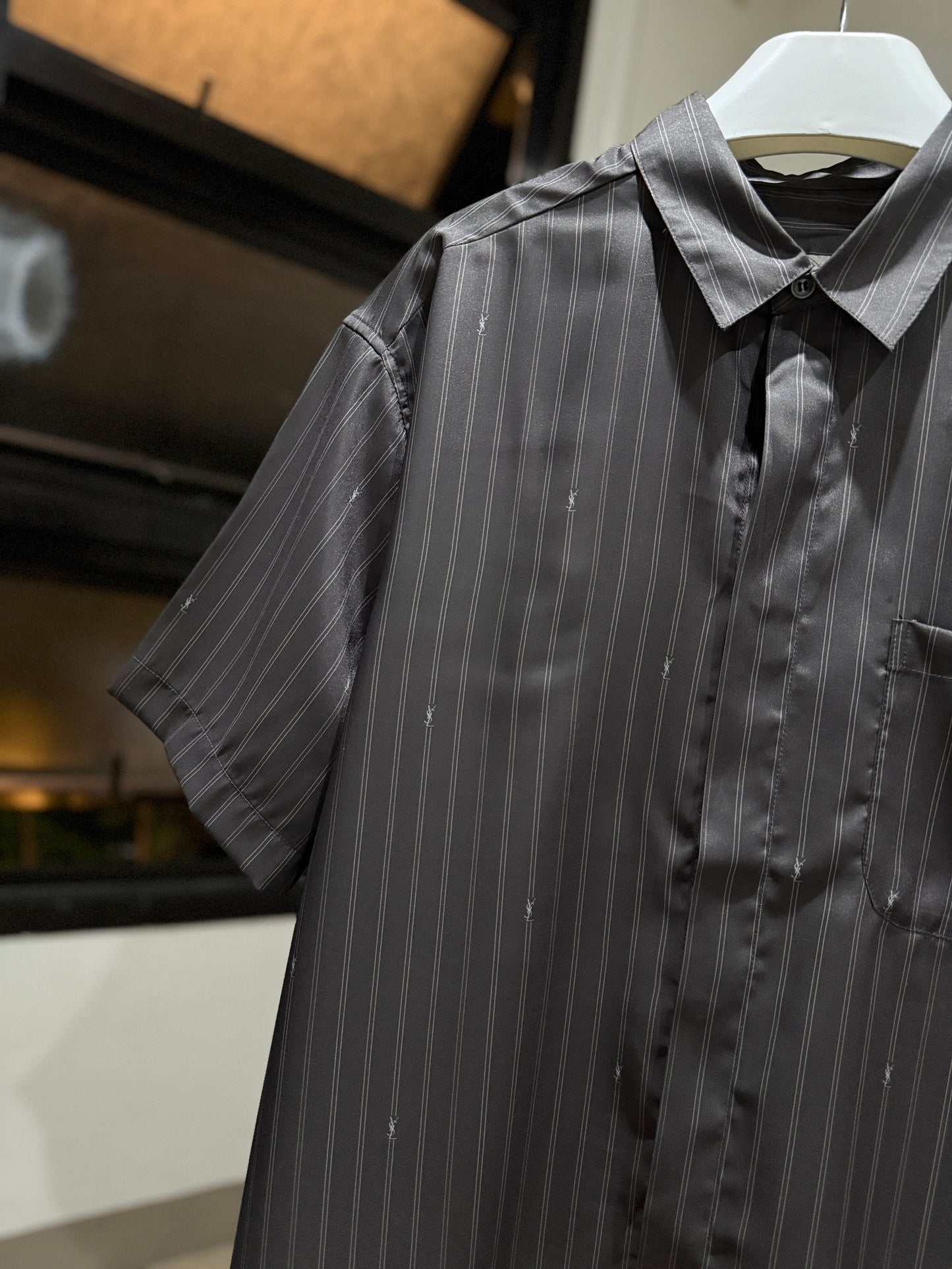 Saint Laurent Cassandre Short-Sleeved Shirt