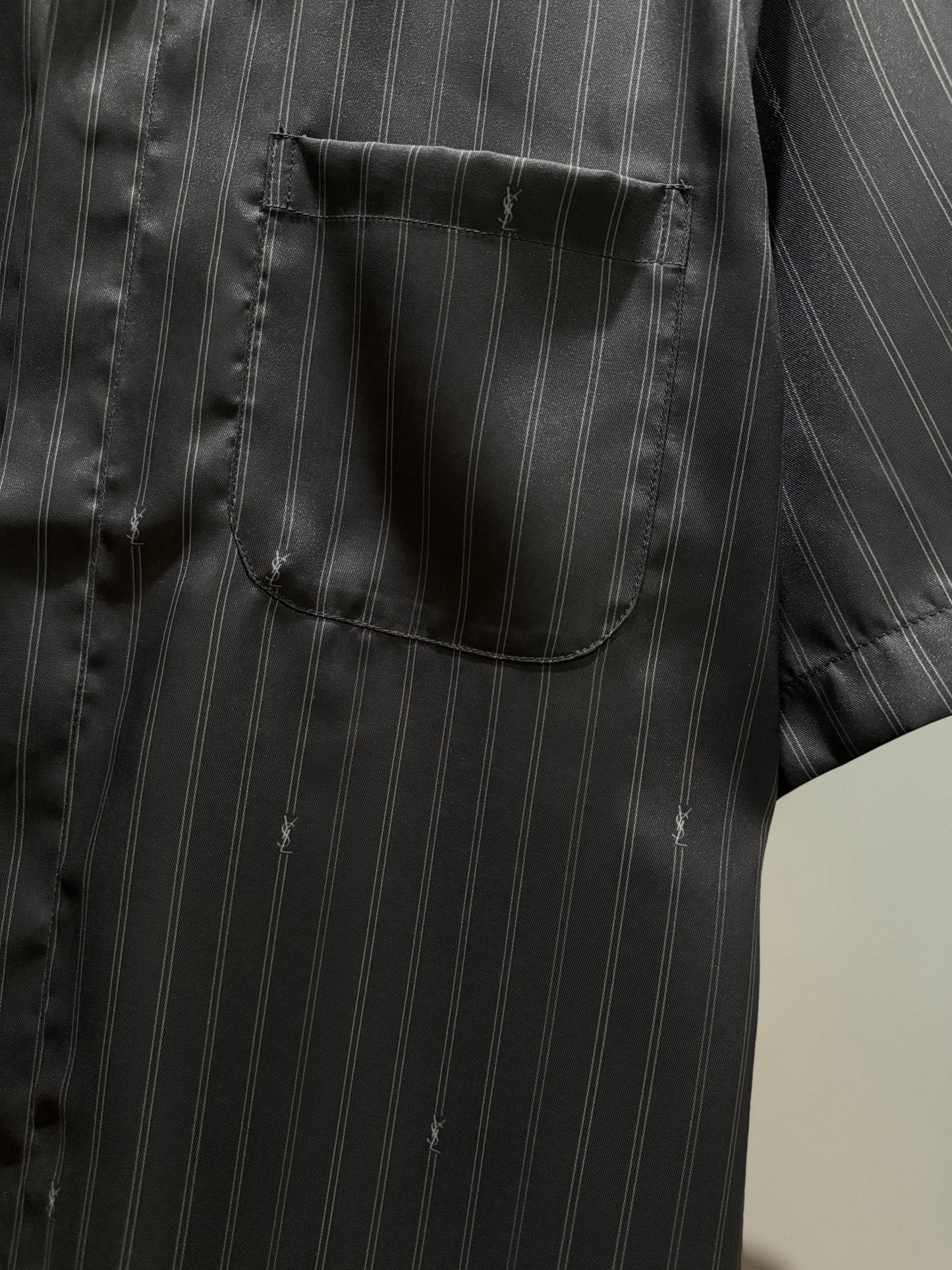 Saint Laurent Cassandre Short-Sleeved Shirt