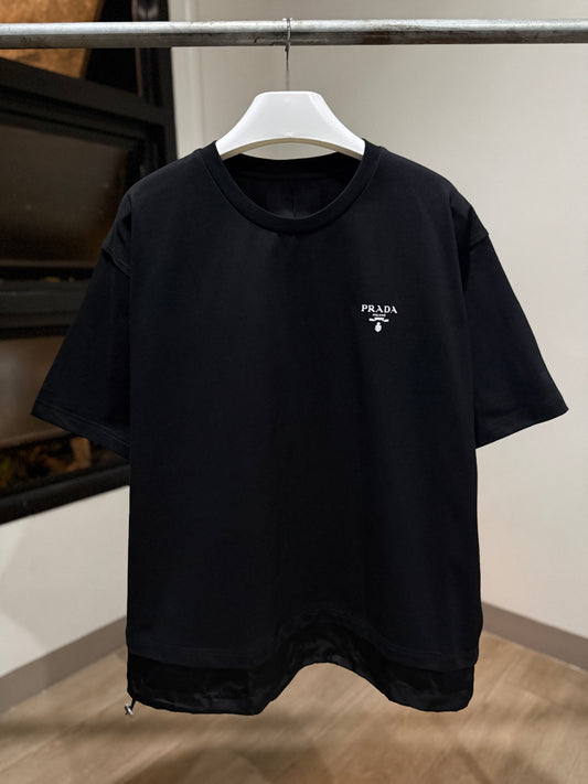 Prada Re-Nylon T-Shirt (Black/Oversized)