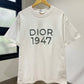 Dior 1947 White Cotton T-Shirt