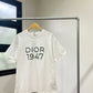 Dior 1947 White Cotton T-Shirt