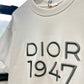 Dior 1947 White Cotton T-Shirt