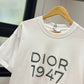Dior 1947 White Cotton T-Shirt