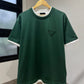 Prada Cotton T-Shirt (Green/Naked logo)