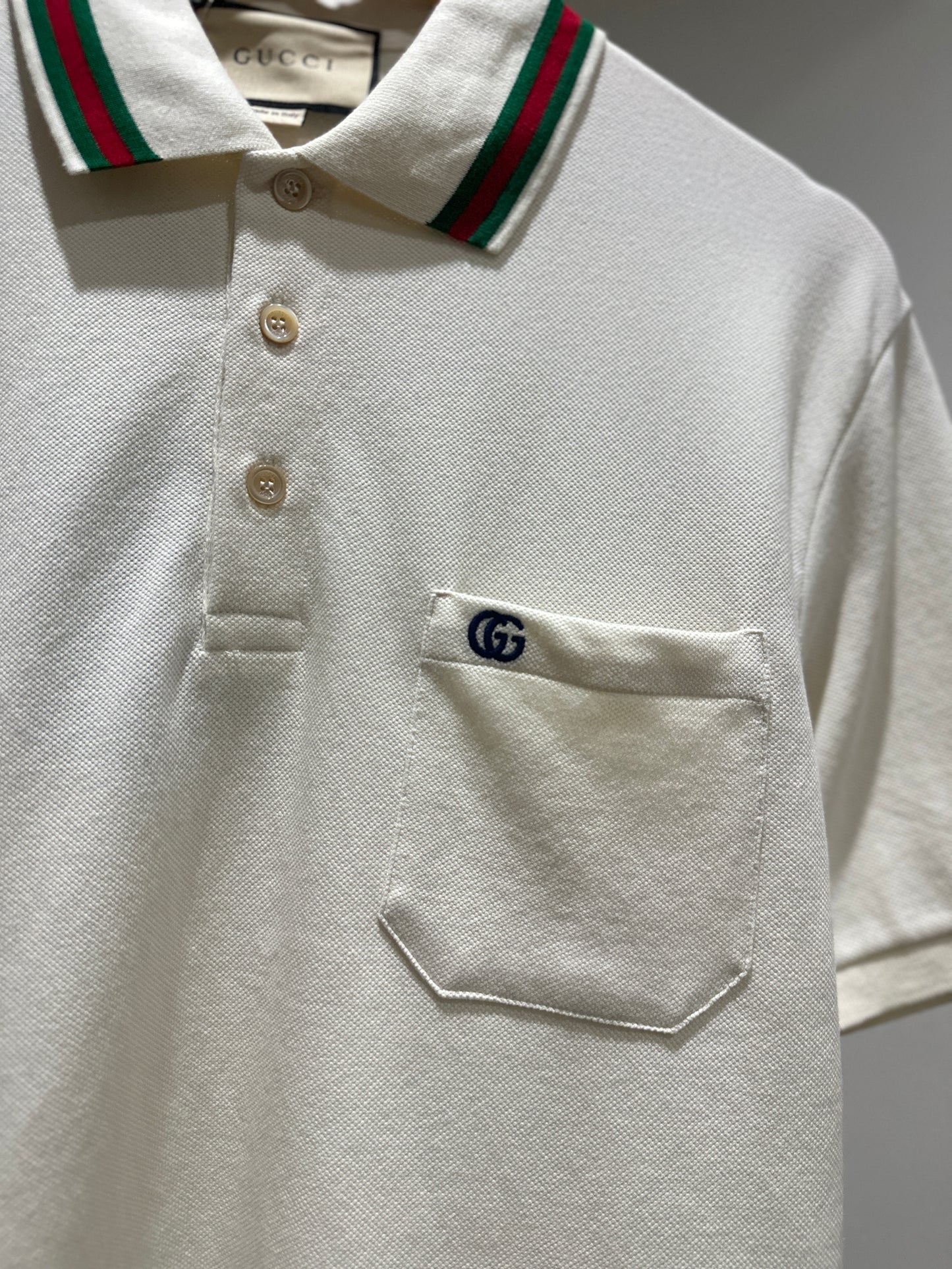 Gucci Cotton Piquet Double G Polo Shirt