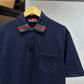 Gucci Pocket Web Collar Polo Shirt