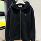 AMI de Coeur Zipped Hoodie (Black)