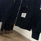 Thom Browne 4 Bar Zip Up Hoodie