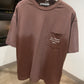 Acne Studios Pocket Logo T-Shirt (Faded Brown)
