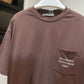 Acne Studios Pocket Logo T-Shirt (Faded Brown)