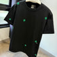 Dior Clover Embroidery T-Shirt (Black)