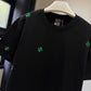 Dior Clover Embroidery T-Shirt (Black)
