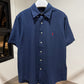 Ralph Lauren Linen Shirt (Navy)