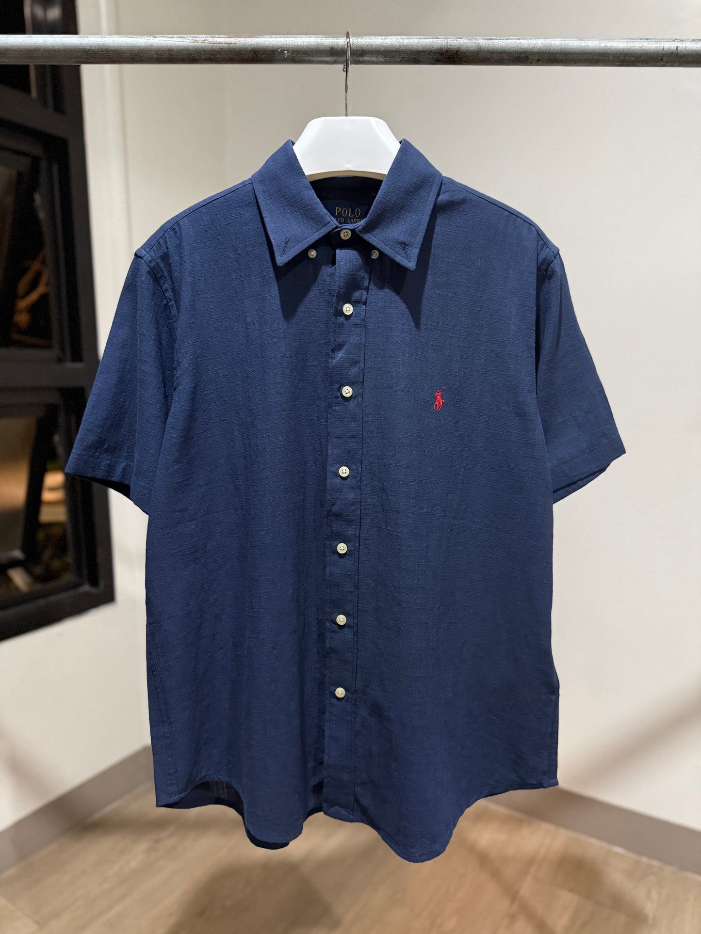 Ralph Lauren Linen Shirt (Navy)