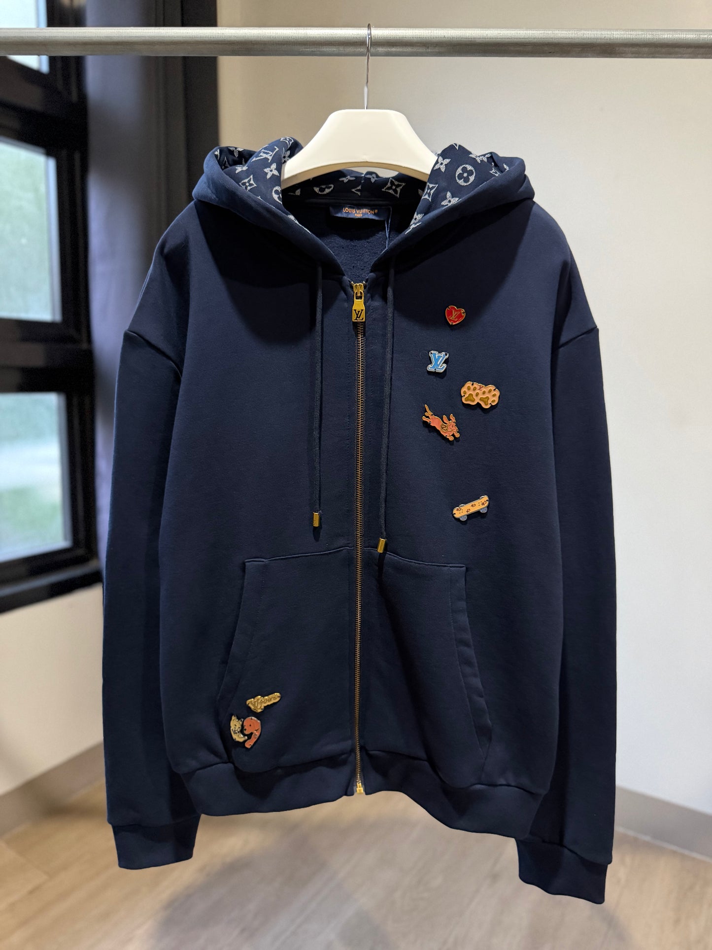 Louis Vuitton Chinese Valentine's Day Zipped Hoodie