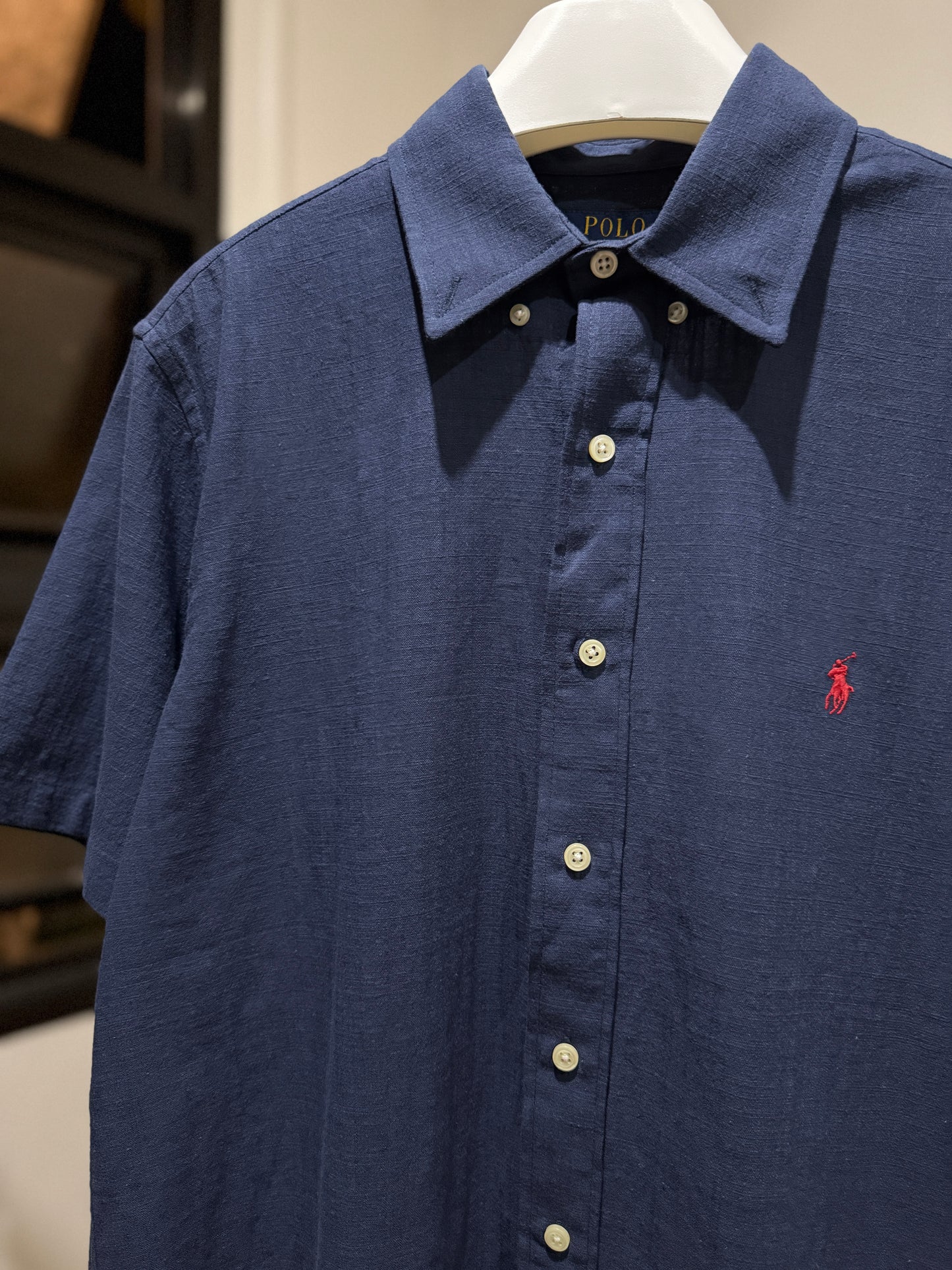 Ralph Lauren Linen Shirt (Navy)