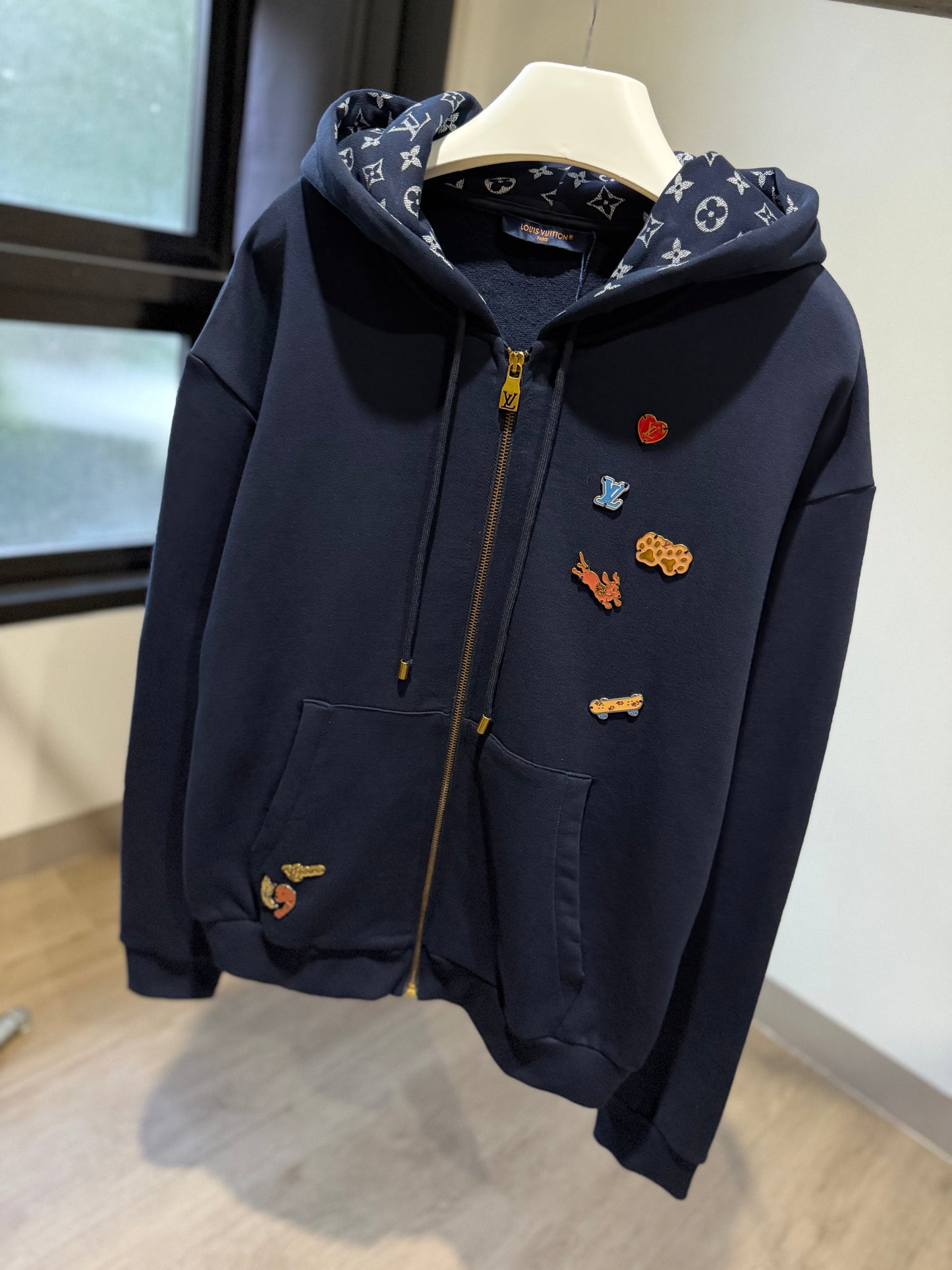 Louis Vuitton Chinese Valentine's Day Zipped Hoodie