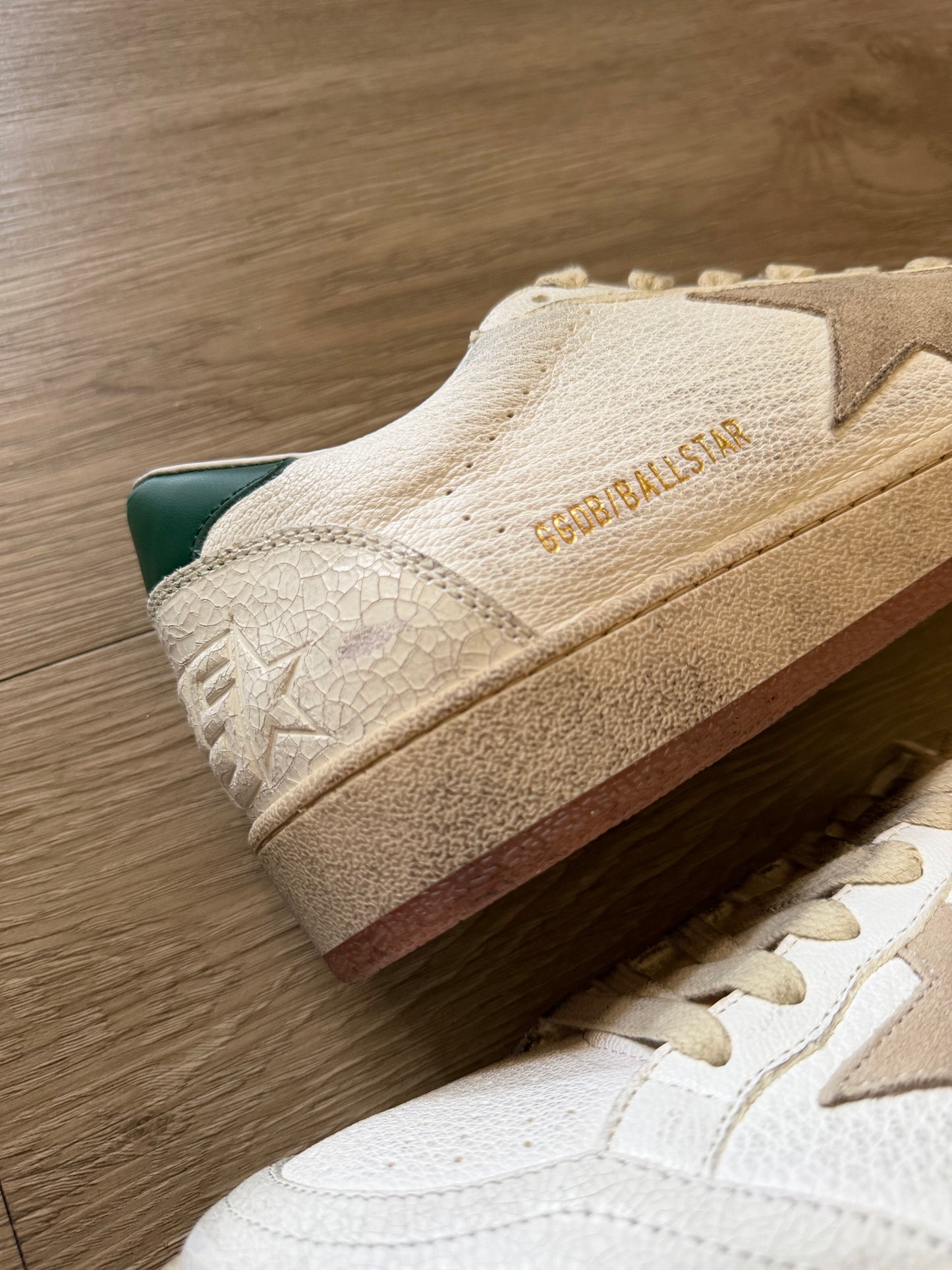 Golden Goose Ballstar (White/Green)