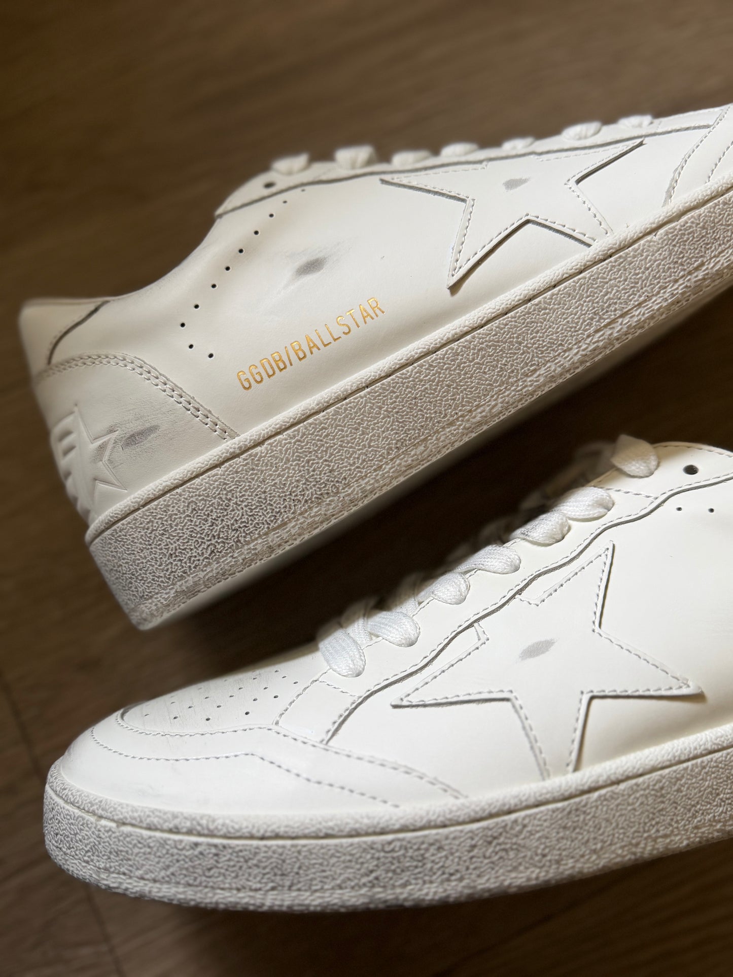 Golden Goose Ballstar (White/White)