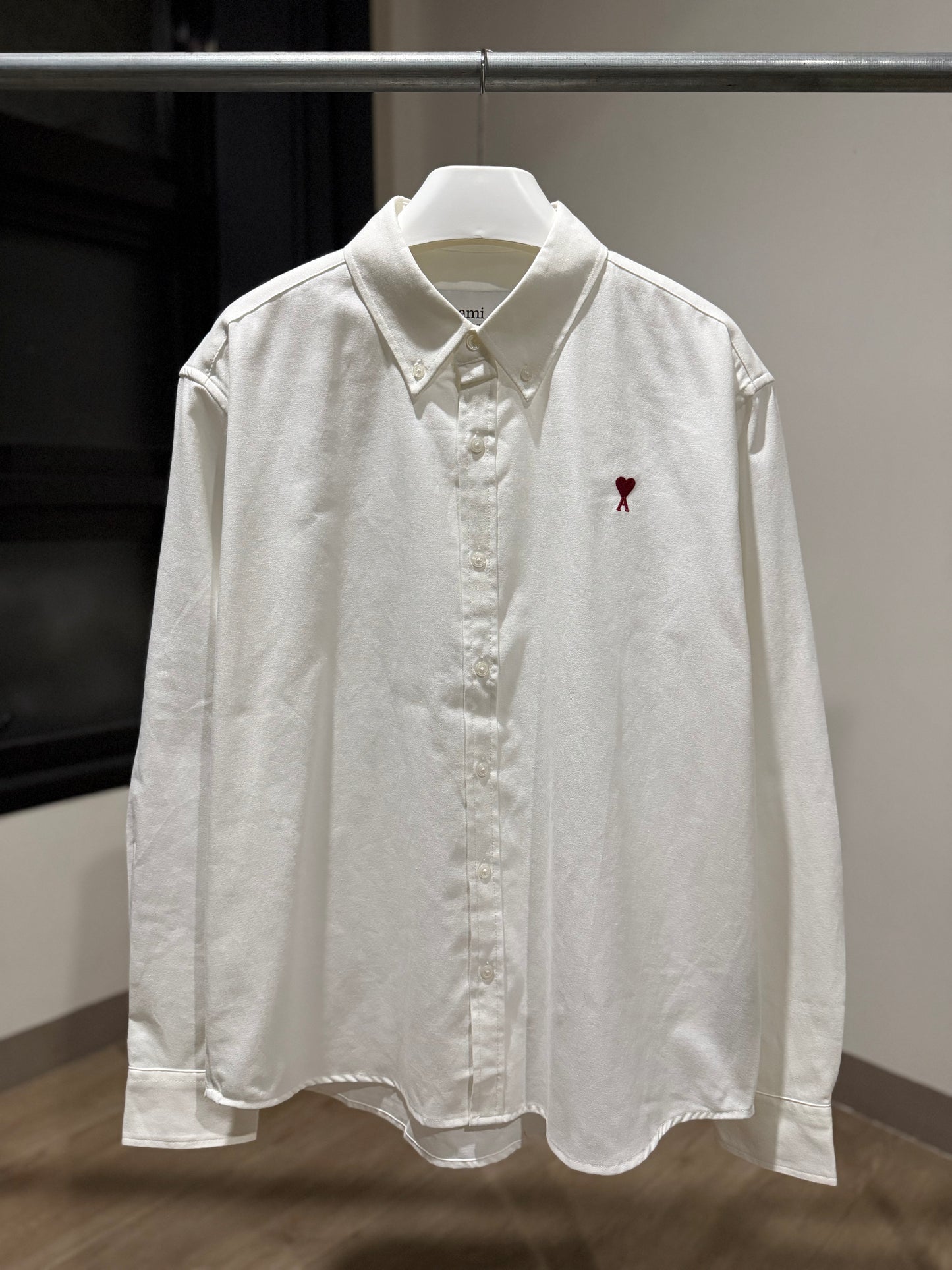 AMI de Coeur Button Down Shirt (White/Red)