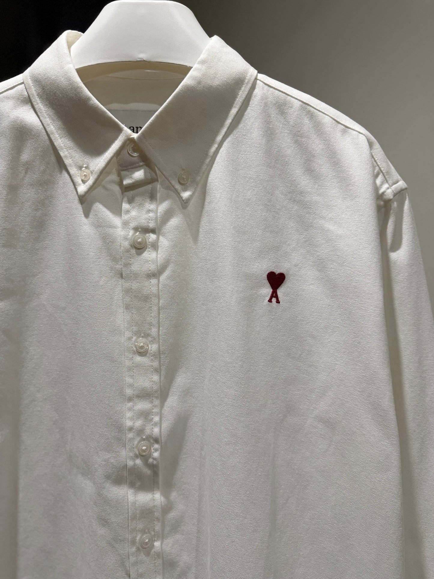 AMI de Coeur Button Down Shirt (White/Red)