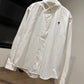 AMI de Coeur Button Down Shirt (White/Red)