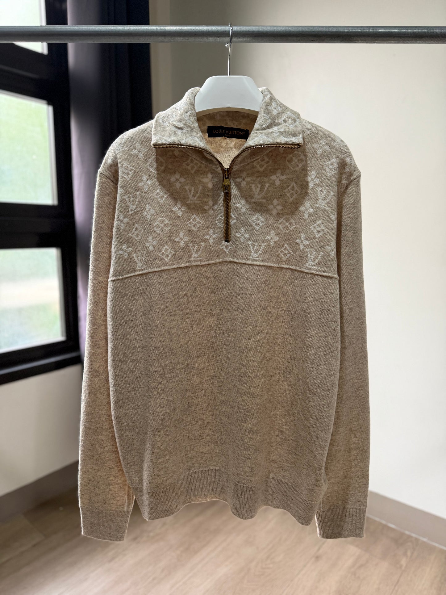 Louis Vuitton Ribbed Half Zip Pullover