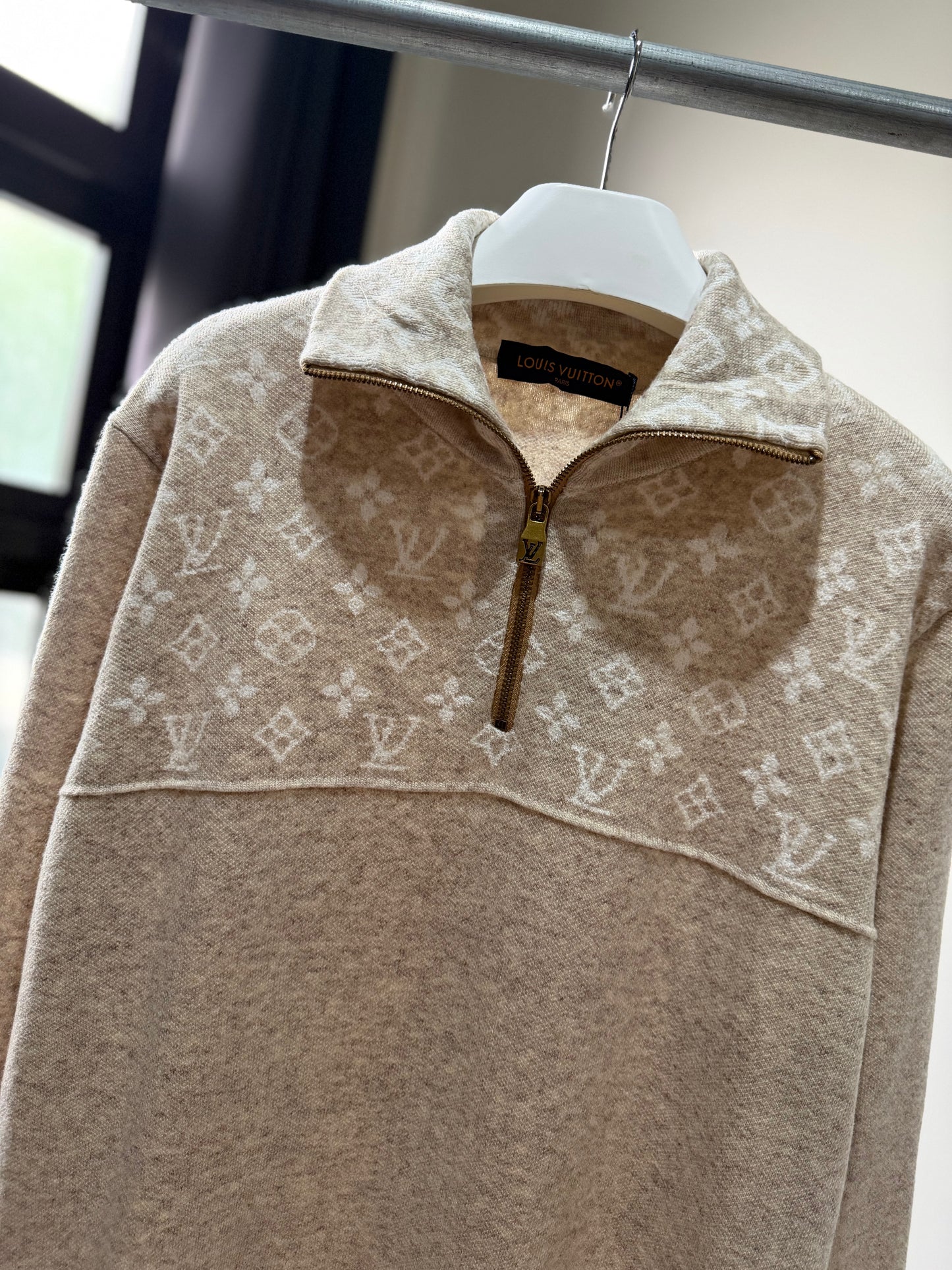 Louis Vuitton Ribbed Half Zip Pullover