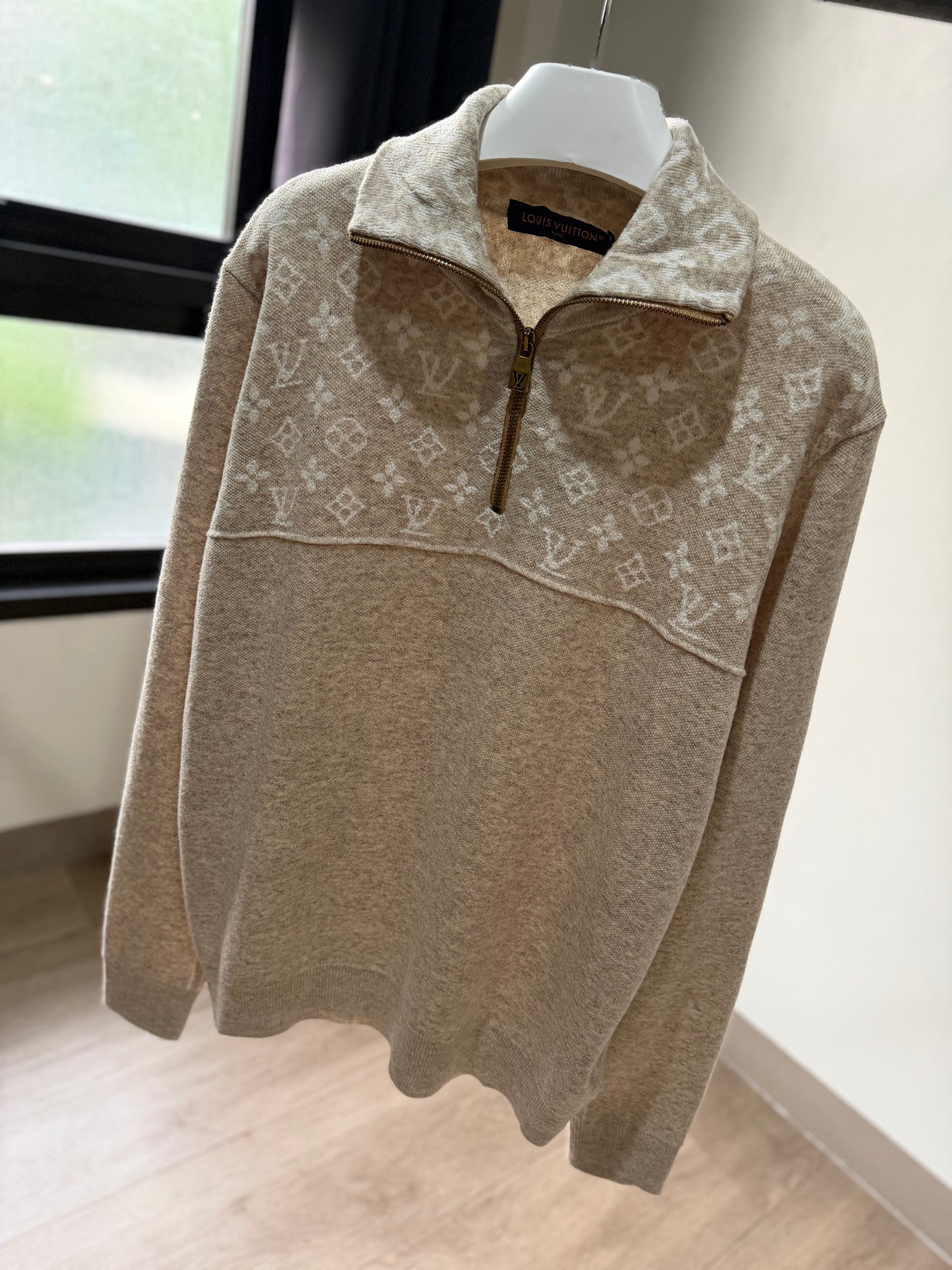 Louis Vuitton Ribbed Half Zip Pullover