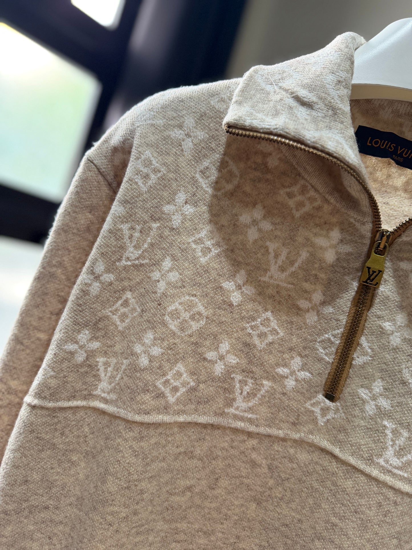 Louis Vuitton Ribbed Half Zip Pullover