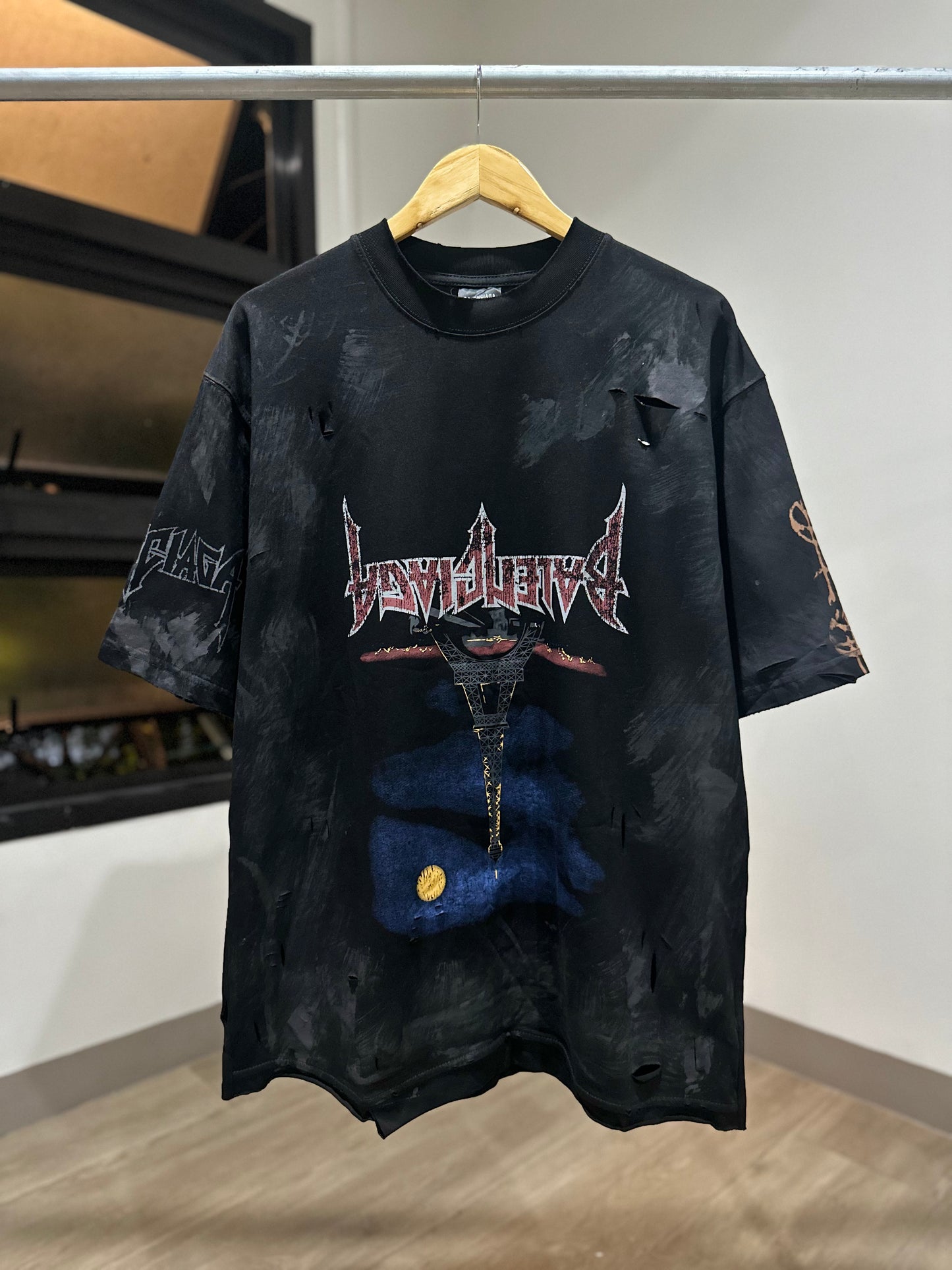 Balenciaga metallica shirt shop