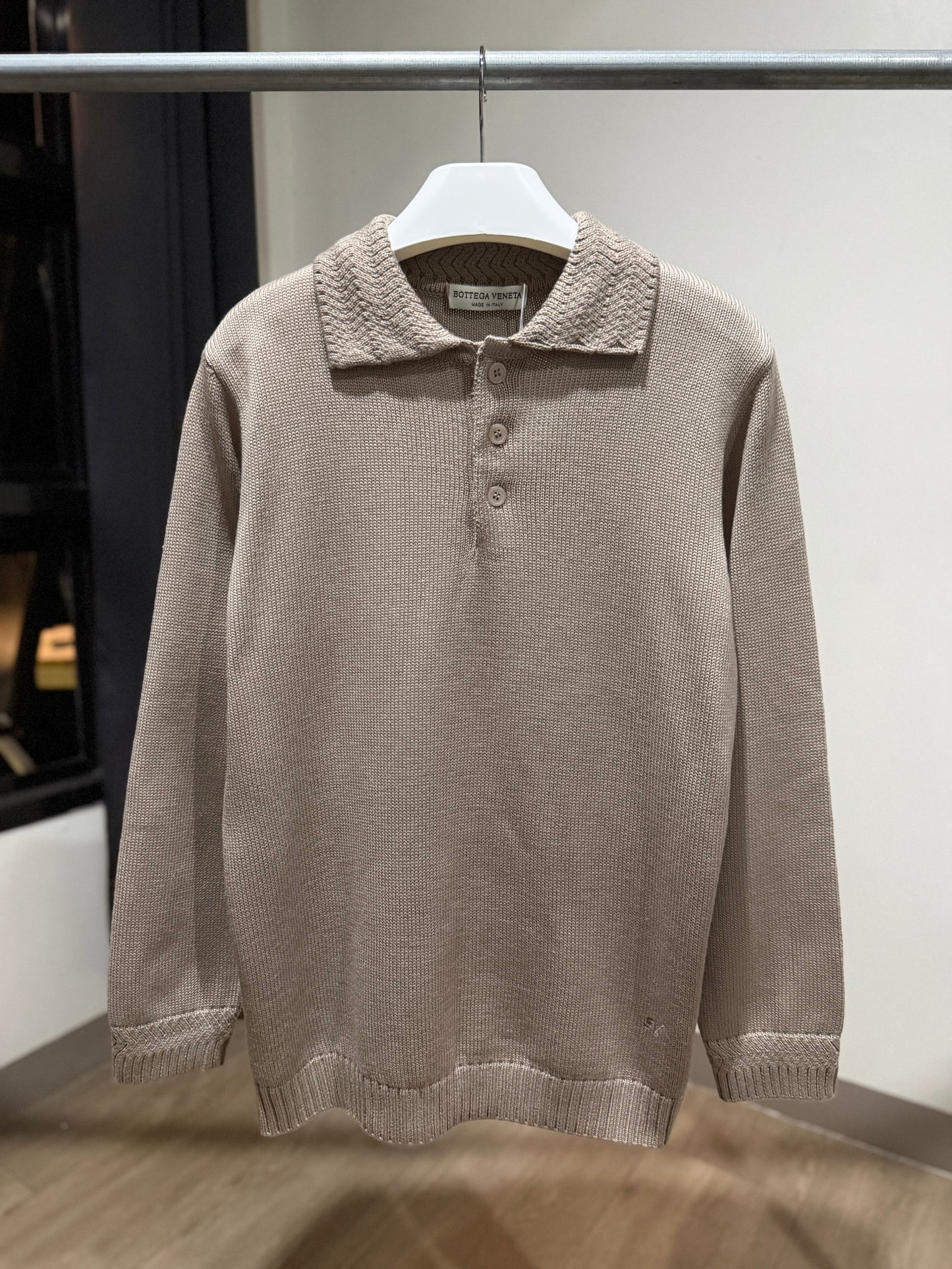 Bottega Veneta Polo Sweater (Beige)