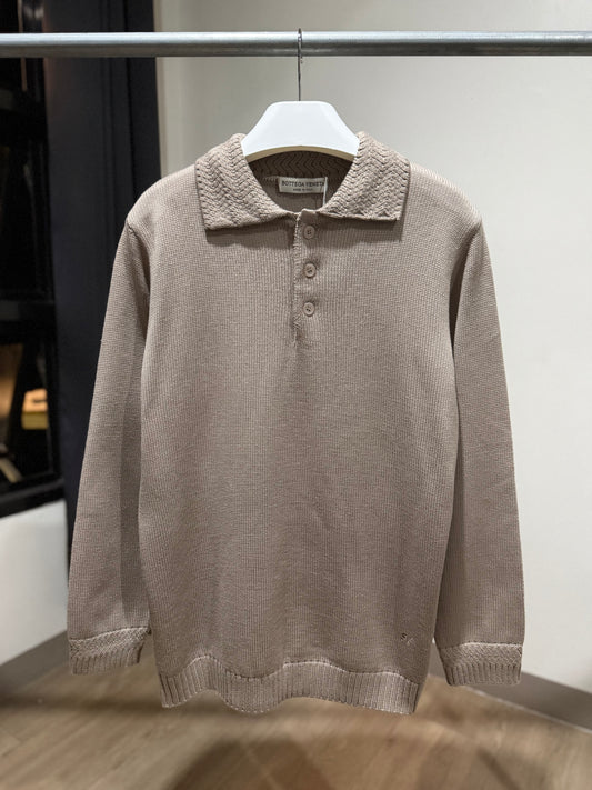 Bottega Veneta Polo Sweater (Beige)