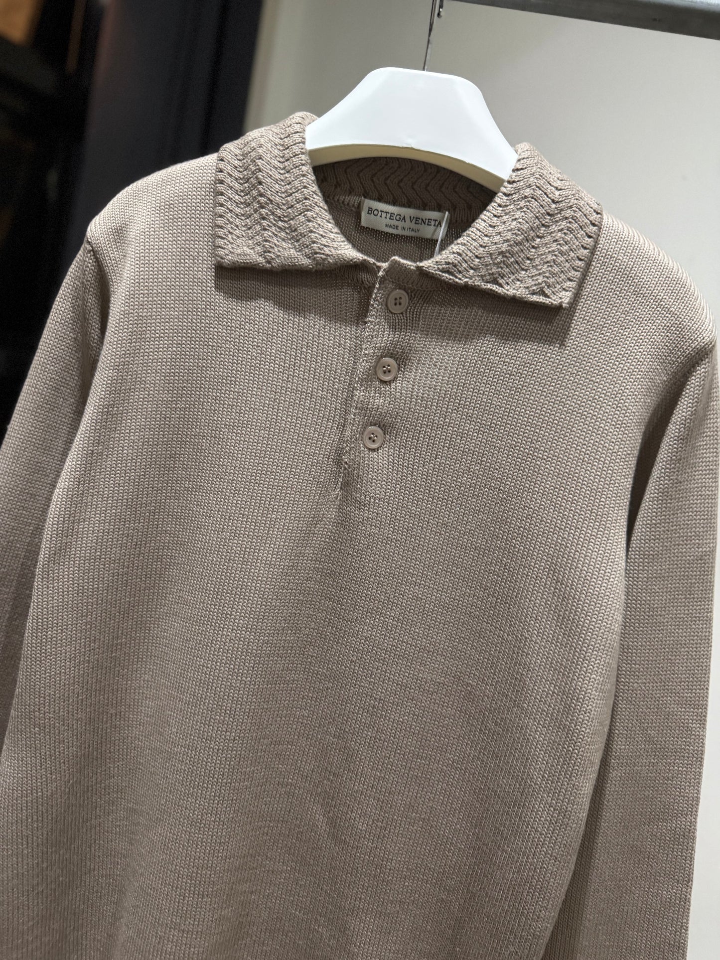 Bottega Veneta Polo Sweater (Beige)